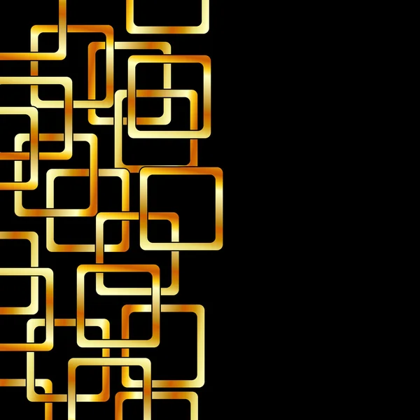 Zlaté čtverečky — Stockový vektor
