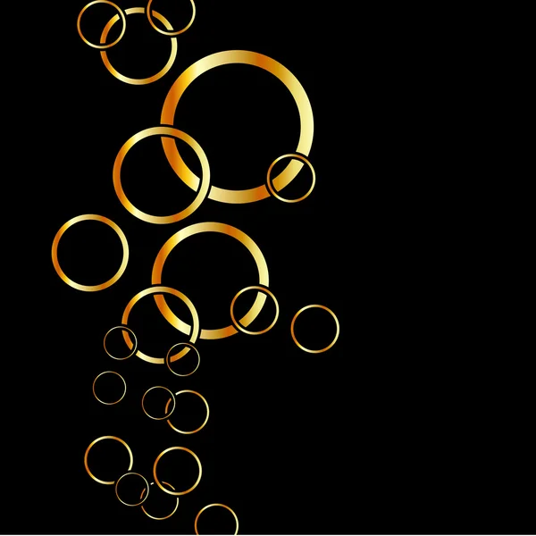 Kruh pozadí ve zlatých barvách — Stockový vektor