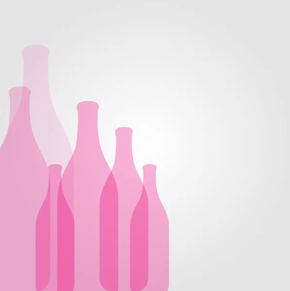 Transparante flessen achtergrond — Stockvector