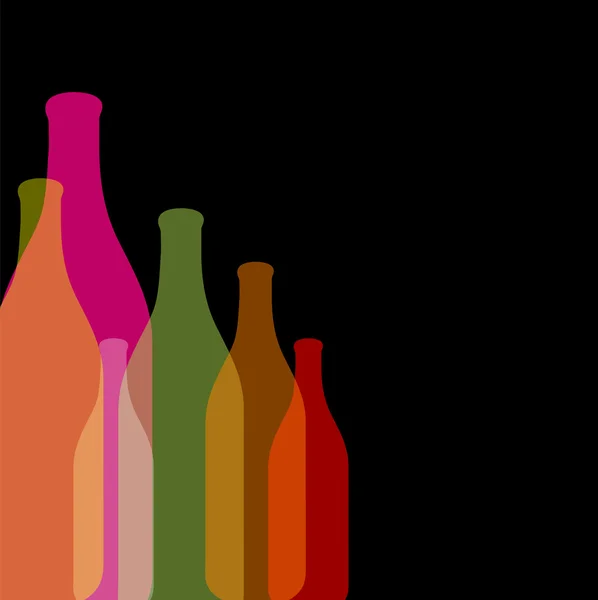 Прозрачный фон для бутылок — стоковый вектор
