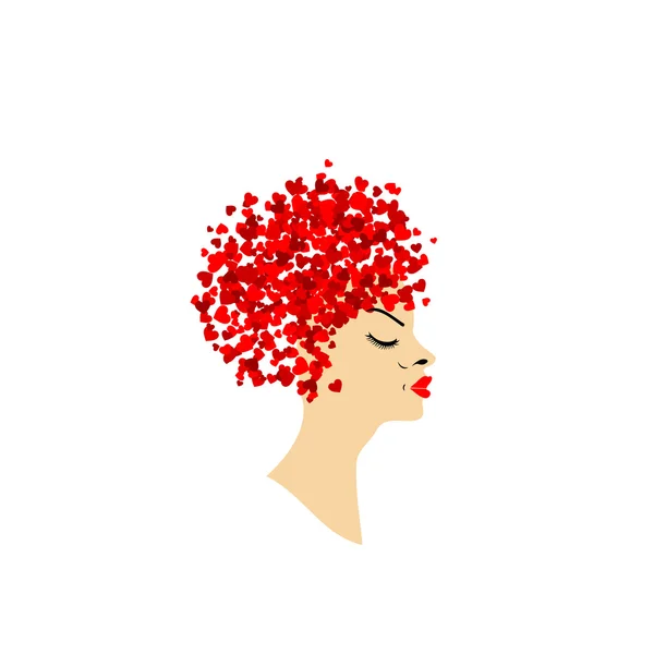 Aimer les cheveux — Image vectorielle