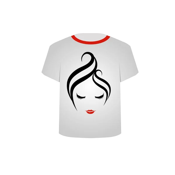 T Shirt Template- Modelo de moda — Vetor de Stock