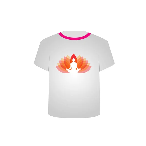 Tshirt graohic-yoga — Image vectorielle