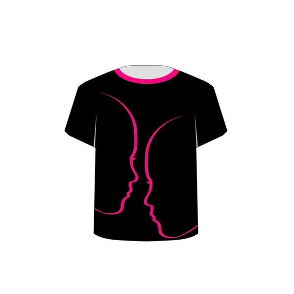 Tshirt imprimable graphique- chuchotant dames — Image vectorielle
