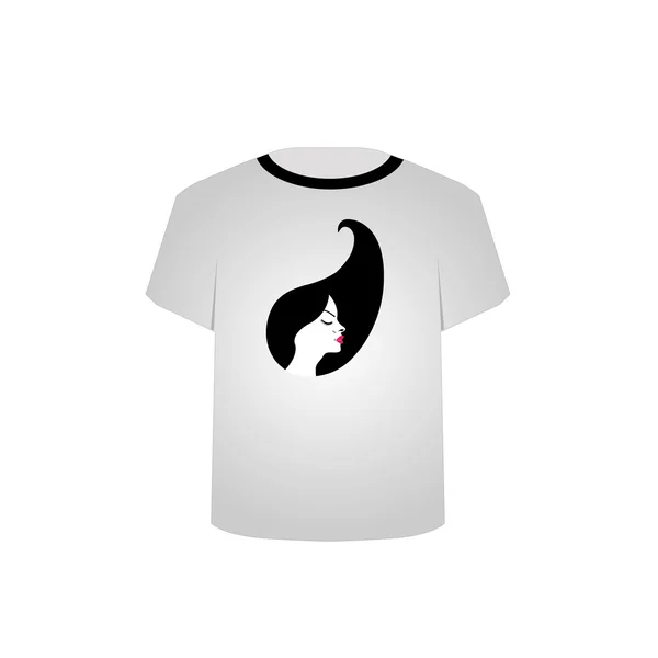 T shirt szablon blask modelu — Wektor stockowy