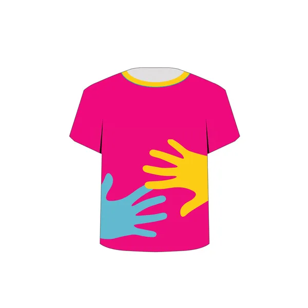 T Shirt Template- Pop art graphic — Stock Vector
