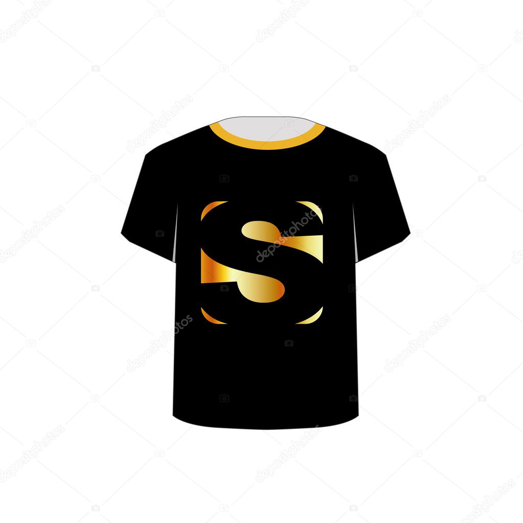 Printable tshirt graphic-Golden S
