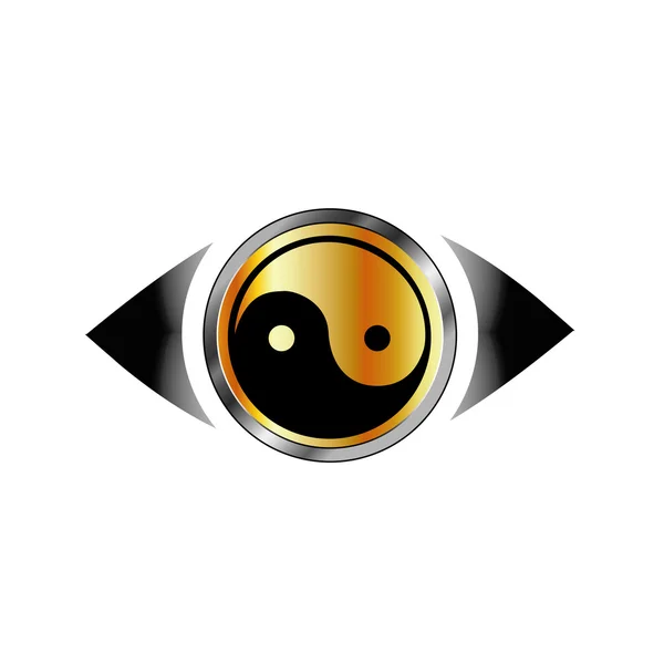 Yin Yang Ordförande — Stock vektor