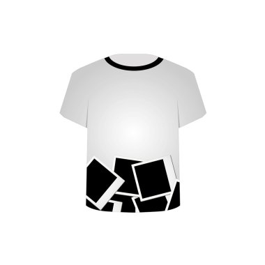 T gömlek şablonu - Polaroid kolaj