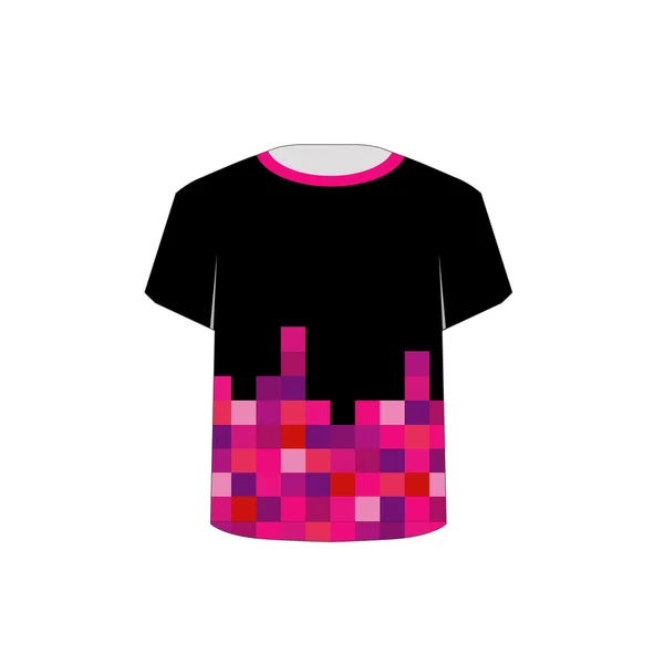 Plantilla camiseta Pixel arte — Archivo Imágenes Vectoriales