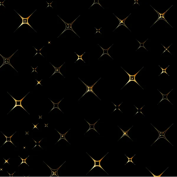 Gold stars background — Stock Vector