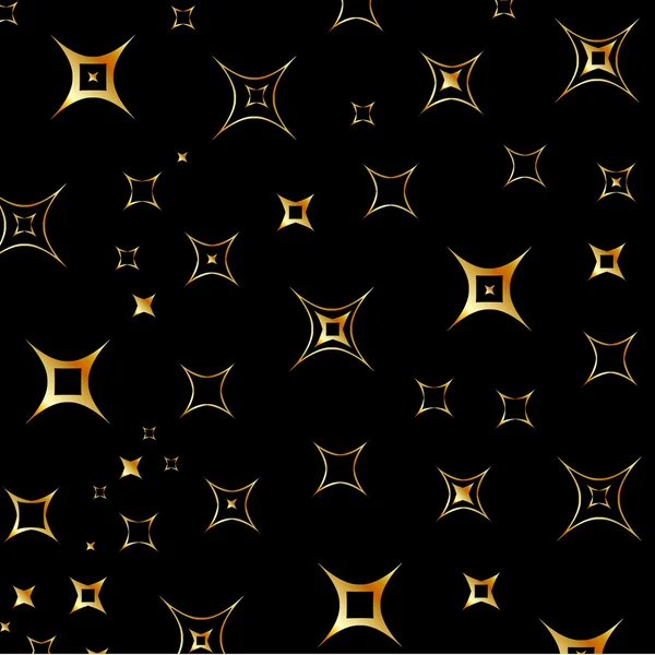 Fondo estrellas de oro — Archivo Imágenes Vectoriales