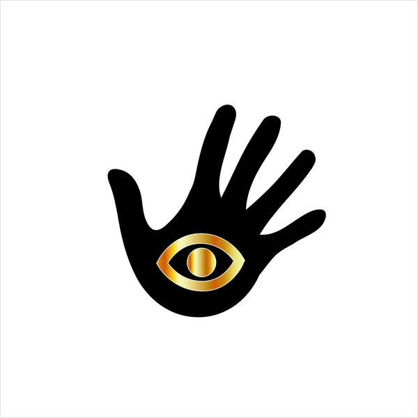 Hand mit dem Auge — Stockvektor