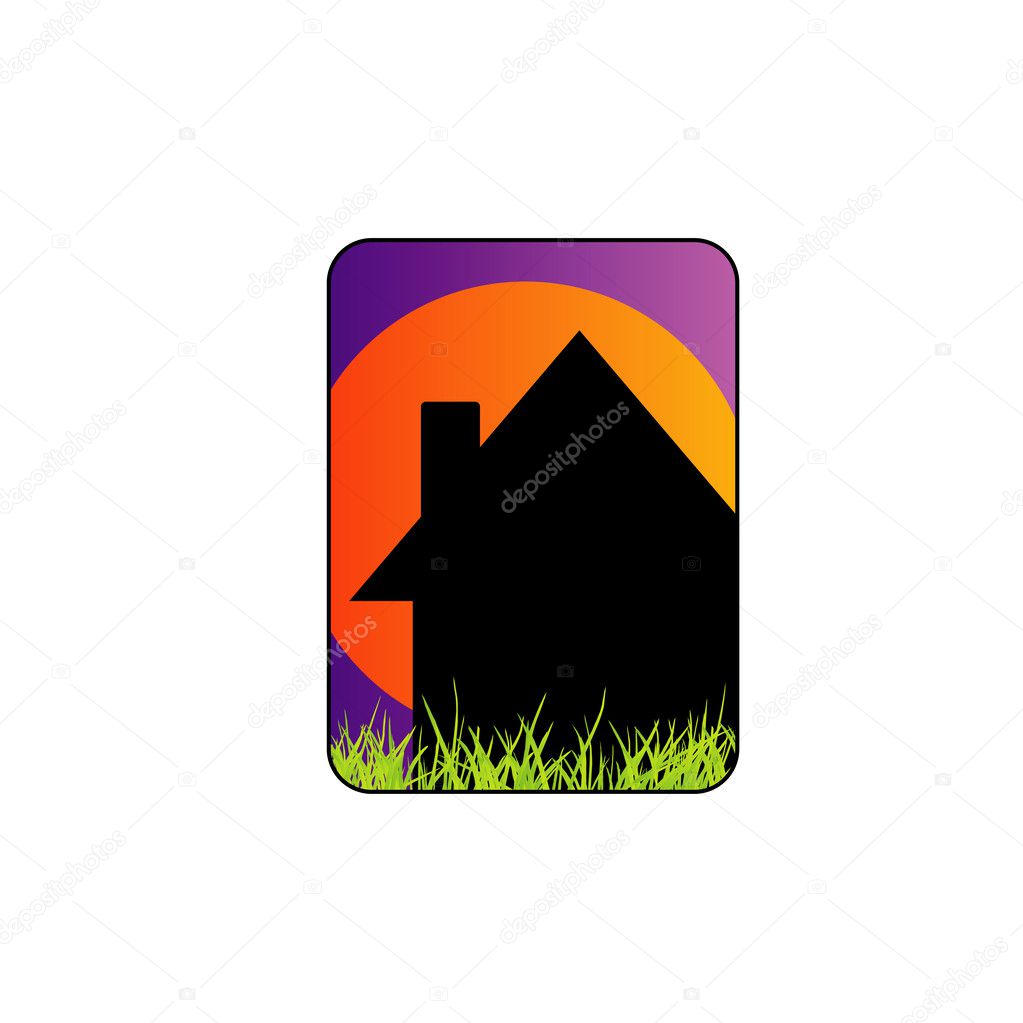 Vector illustration of logo for home renovation or real estate building