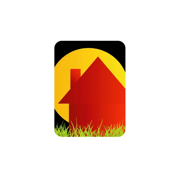 Logo per la ristrutturazione della casa — Vettoriale Stock