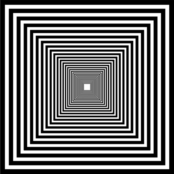 Perspektivische Illusion - Einpunktperspektive des Inneren — Stockvektor