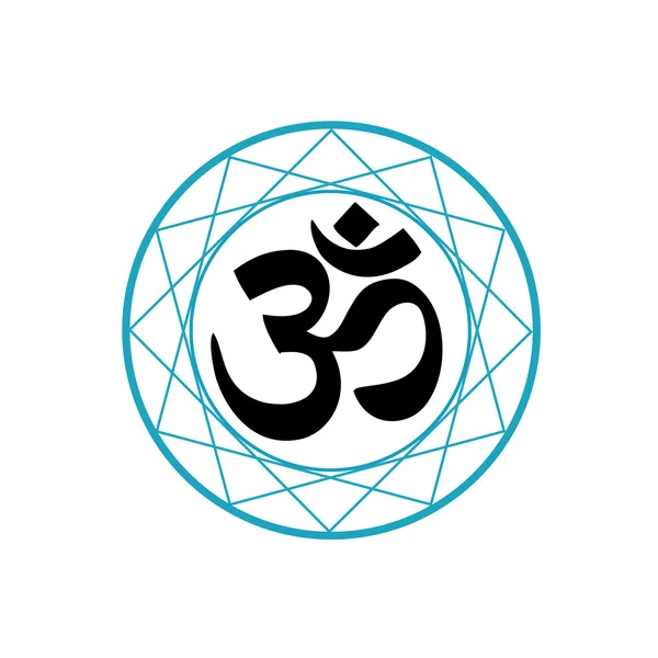 Religijny symbol hinduizmu - Pranava — Wektor stockowy