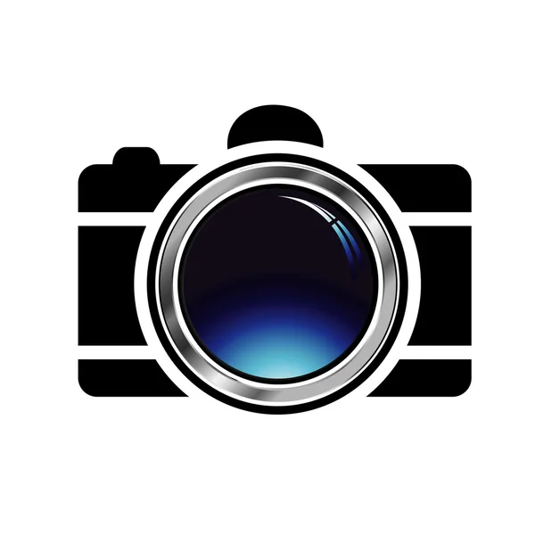 3D fotografering logotyp — Stock vektor