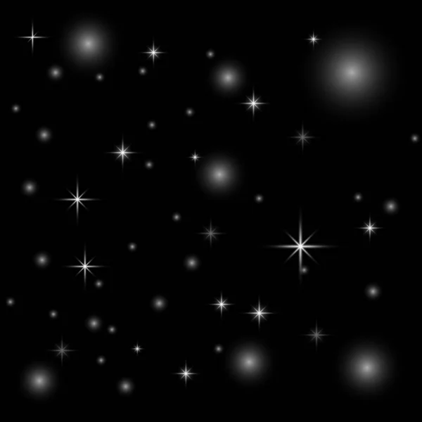 Twinkling Stars Vía Láctea Galaxia Cielo Nocturno Astrofísica — Archivo Imágenes Vectoriales