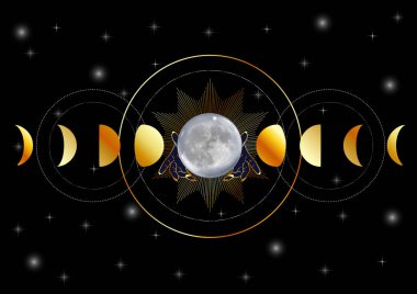 Dolunayı elinde tutan falcı