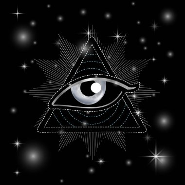 Hepsi Takdir-i İlahi ya da İlluminati Piramidi 'nin gümüş sembolü.