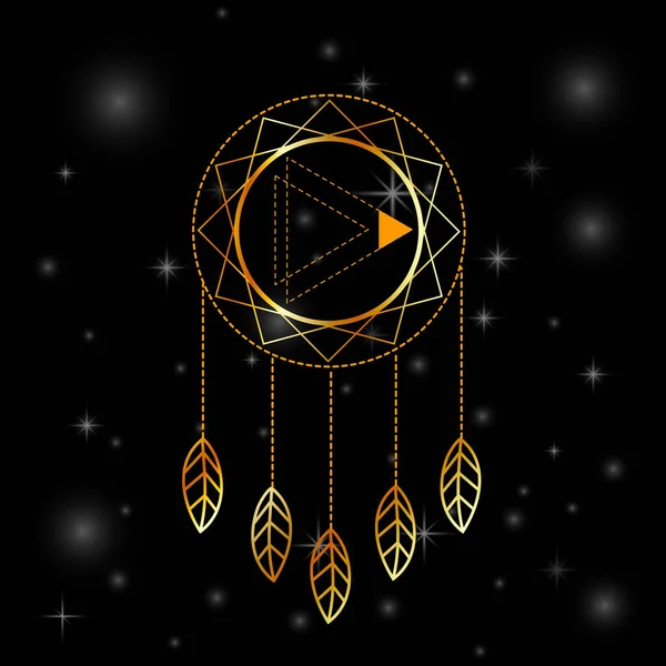 Amérindien Dreamcatcher — Image vectorielle