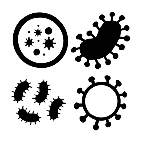 Microorganisms Vibrio Bacilli Shapes — Stock Vector