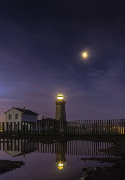 San Juan Lighthouse in Asturias in northern Spain — Stock Photo, Image