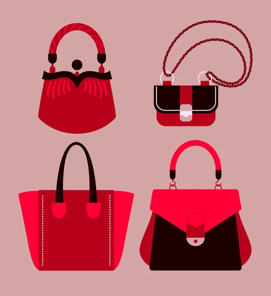 Bolsas de mujer — Archivo Imágenes Vectoriales