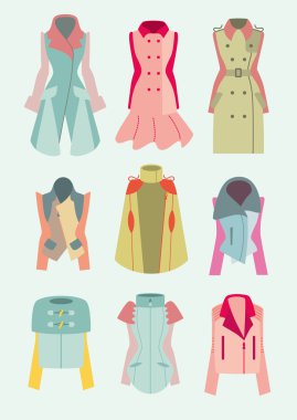 kadın palto ve ceketler ve koleksiyon