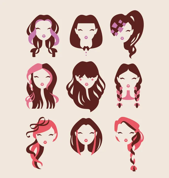 Chicas de moda — Vector de stock