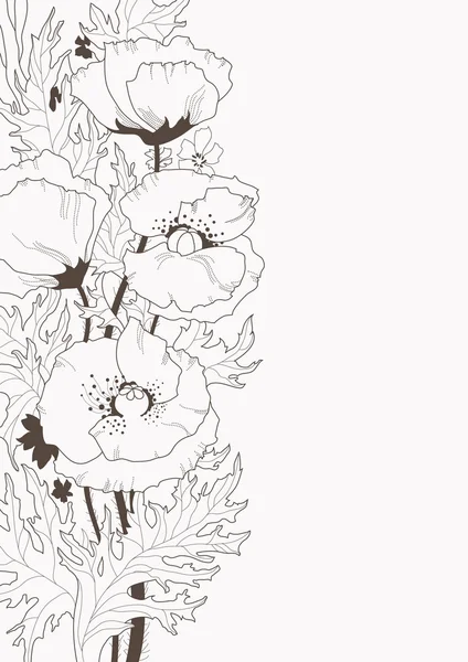 Vecteur d'illustration de fond floral — Image vectorielle