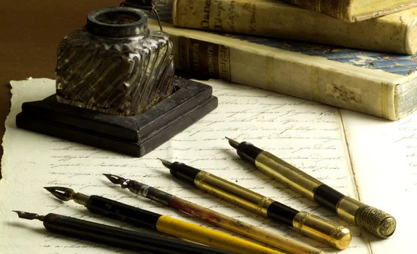 Old writer tools Royalty Free Stock Images