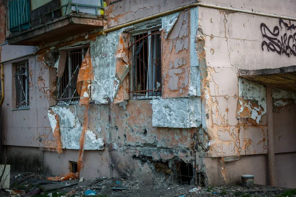 Zerstörung Von Irpin Mai 2022 Irpin Gebiet Kiew Ukraine Russland — Stockfoto