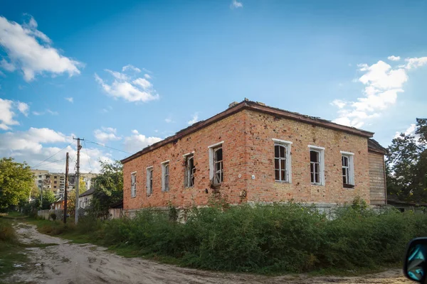 Izium Kharkiv Region Ukraine 2022 Destruction Izium Russia Ukraine War — Stock Photo, Image