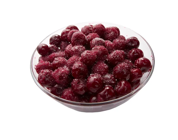 Cherries in sugar — Stock Photo, Image