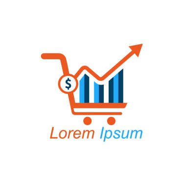 Vektör Satışı ERP Logo Şablonu ERP Trol ve Çizelge Tasarımı istatistiksel dolar sonuçları ile