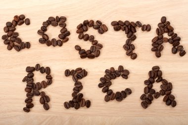 Costa rica coffe beans clipart