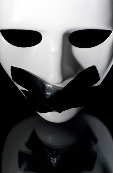 Silenced mask — Stock Photo, Image