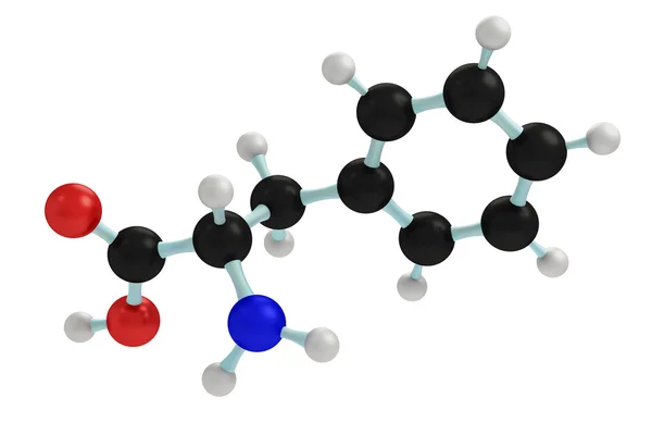 Fenilalanin modeli — Stok fotoğraf