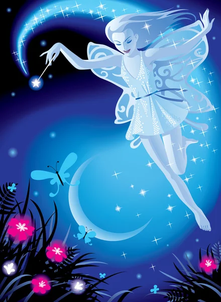 Fairy girl — Stock Vector