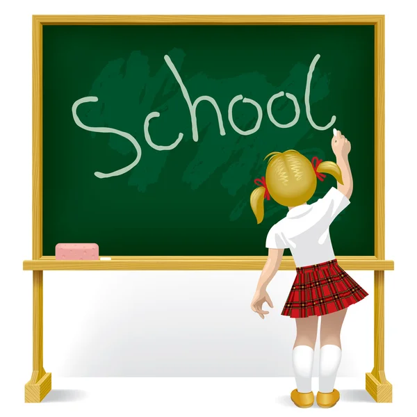 School girl — Stock Vector