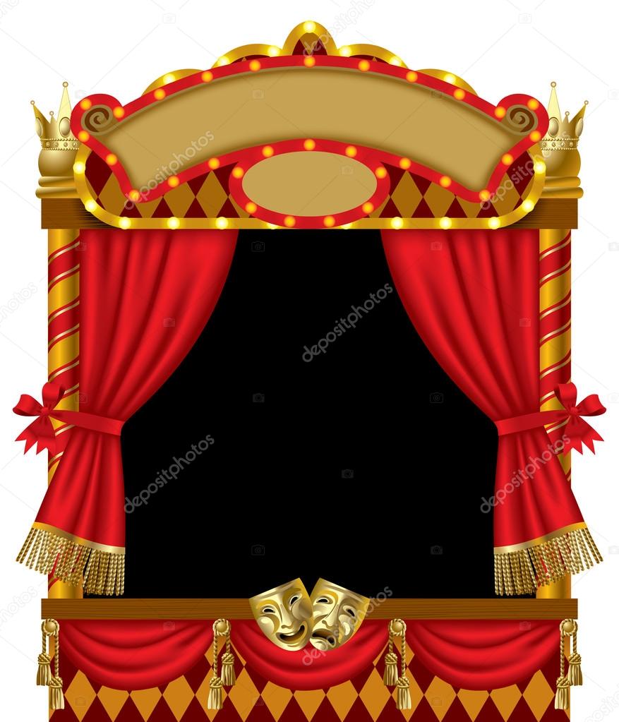 Puppet show booth