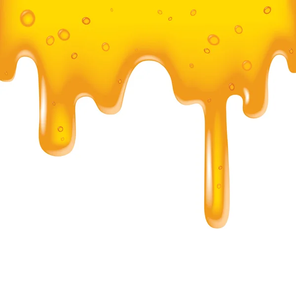 노란색 점성 액체 — 스톡 벡터