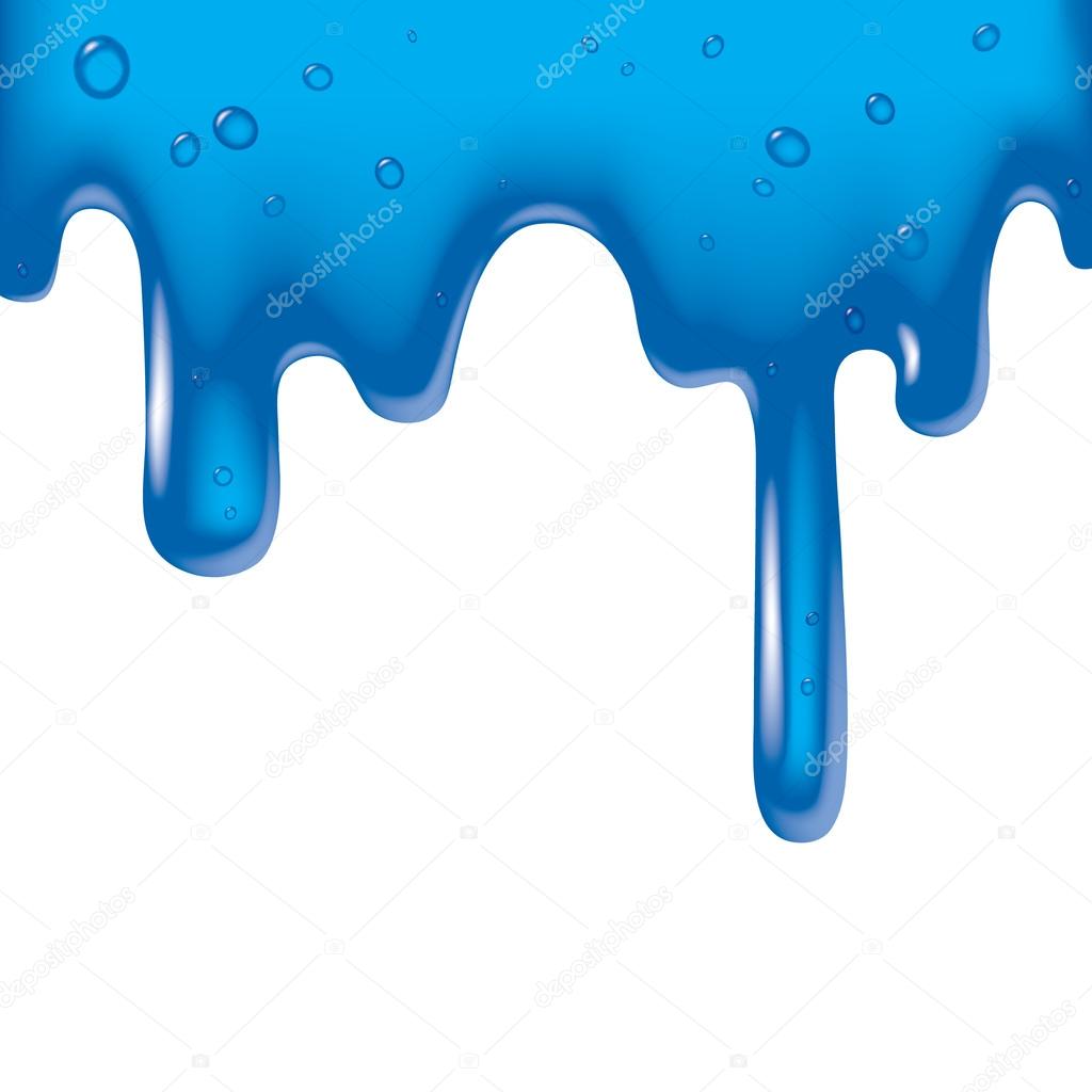 Blue viscous liquid
