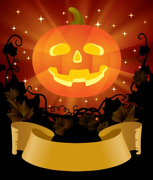 Plakkaat met Halloween — Stockvector