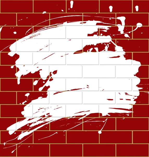 Fente sur un mur de briques — Image vectorielle