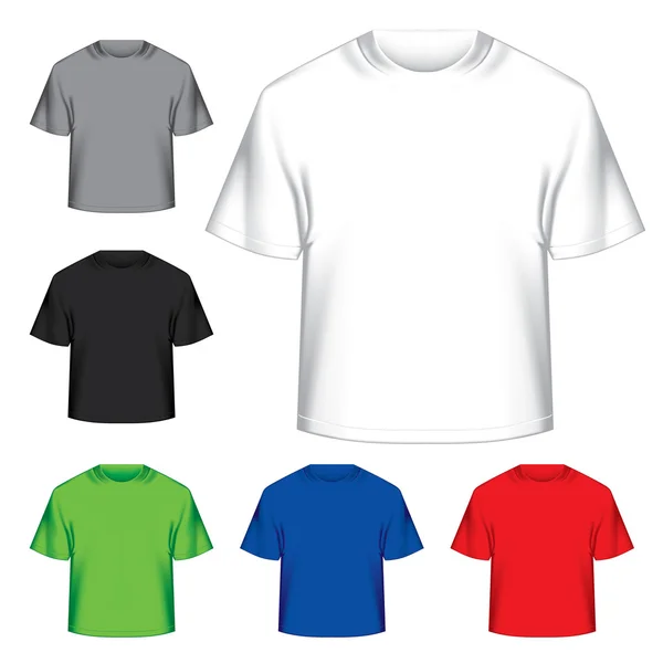 Conjunto de camisetas prontas — Vetor de Stock