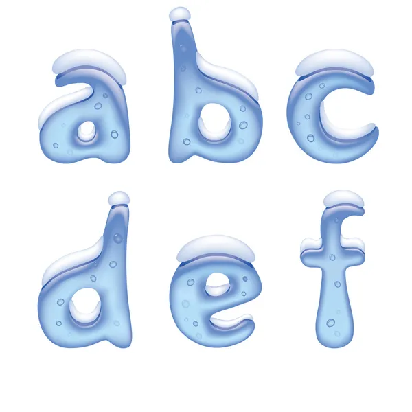 Lettres alphabétiques — Image vectorielle
