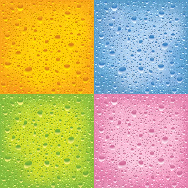 Set of wet surfaces — Stock Vector